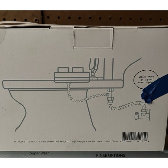 NEW ClearRear "The Buttler" Bidet Toilet Attachment Easy Setup Self Cleaning - Picture 6 of 8